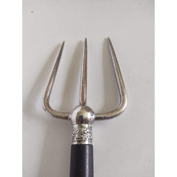 Antique Silver Plate Three Prong Toaster Fork William Hutton & Sons 1900's 7 " - Picture 2 of 12